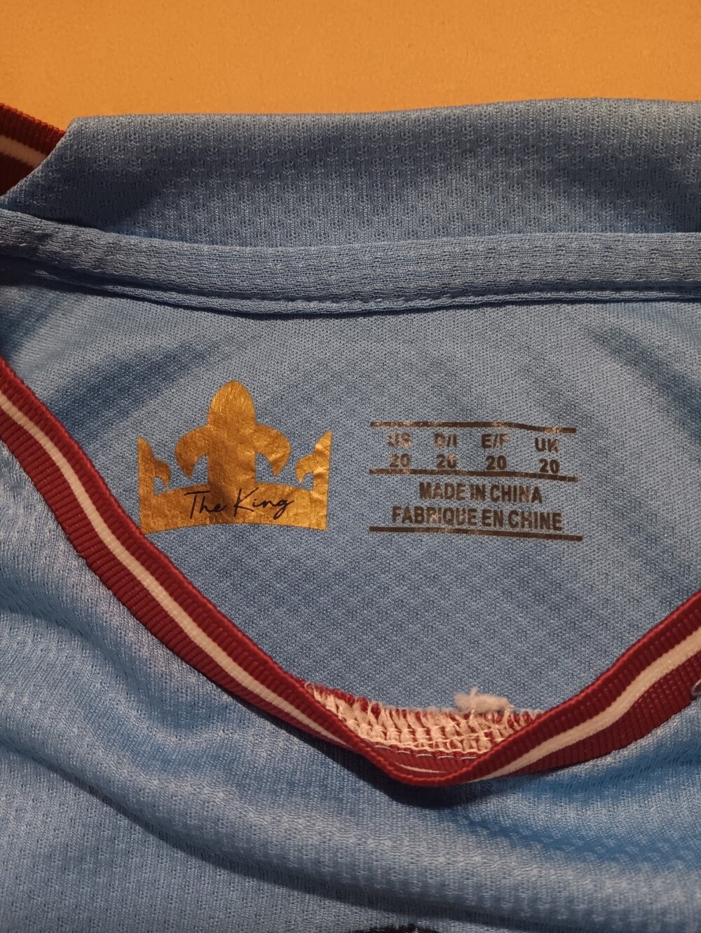 Official Man City Haaland #9 Kids Short Sleeve Jersey - Sky Blue - Picture 3 of 4